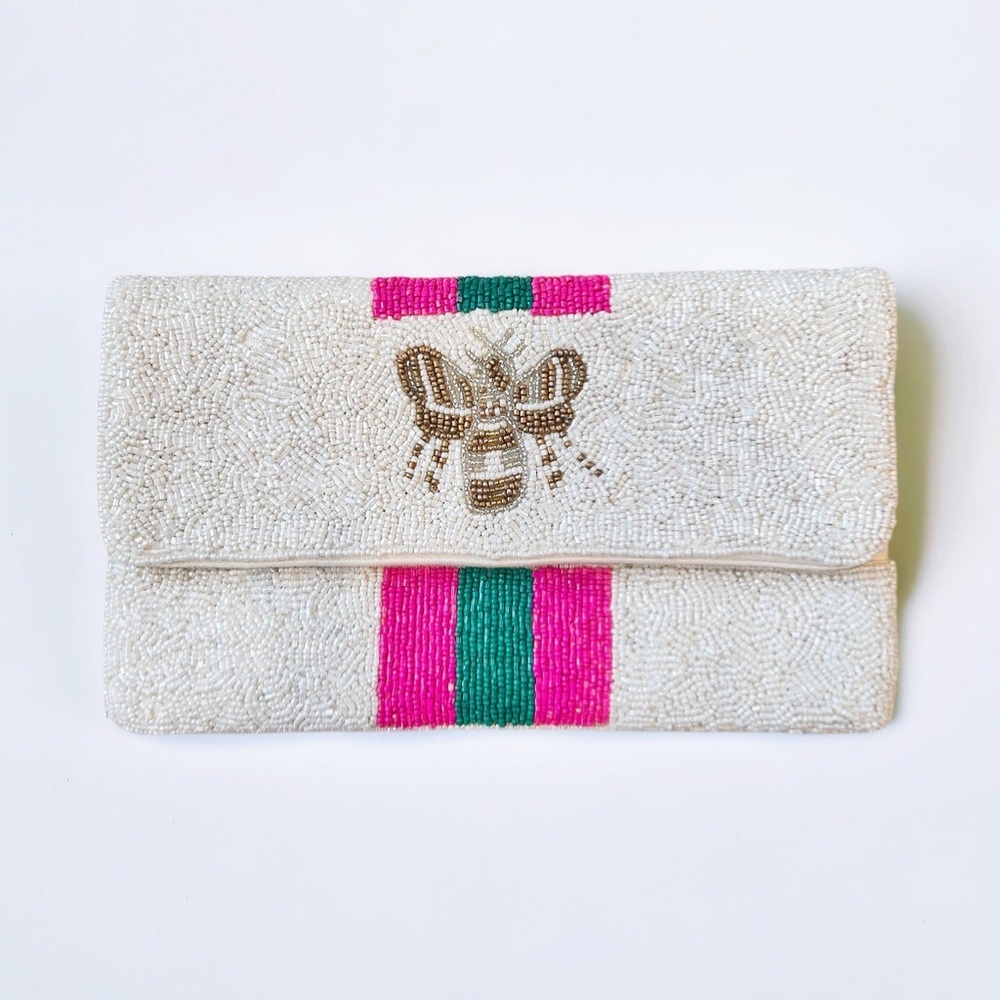 NWT beaded bee purse